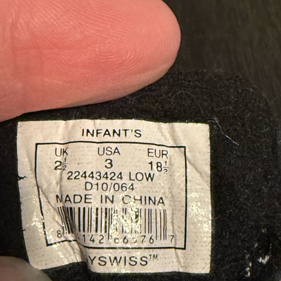 K-Swiss Infant 3 Sneakers – Blue Silver Mesh Baby Athletic Shoes - Picture 8 of 9